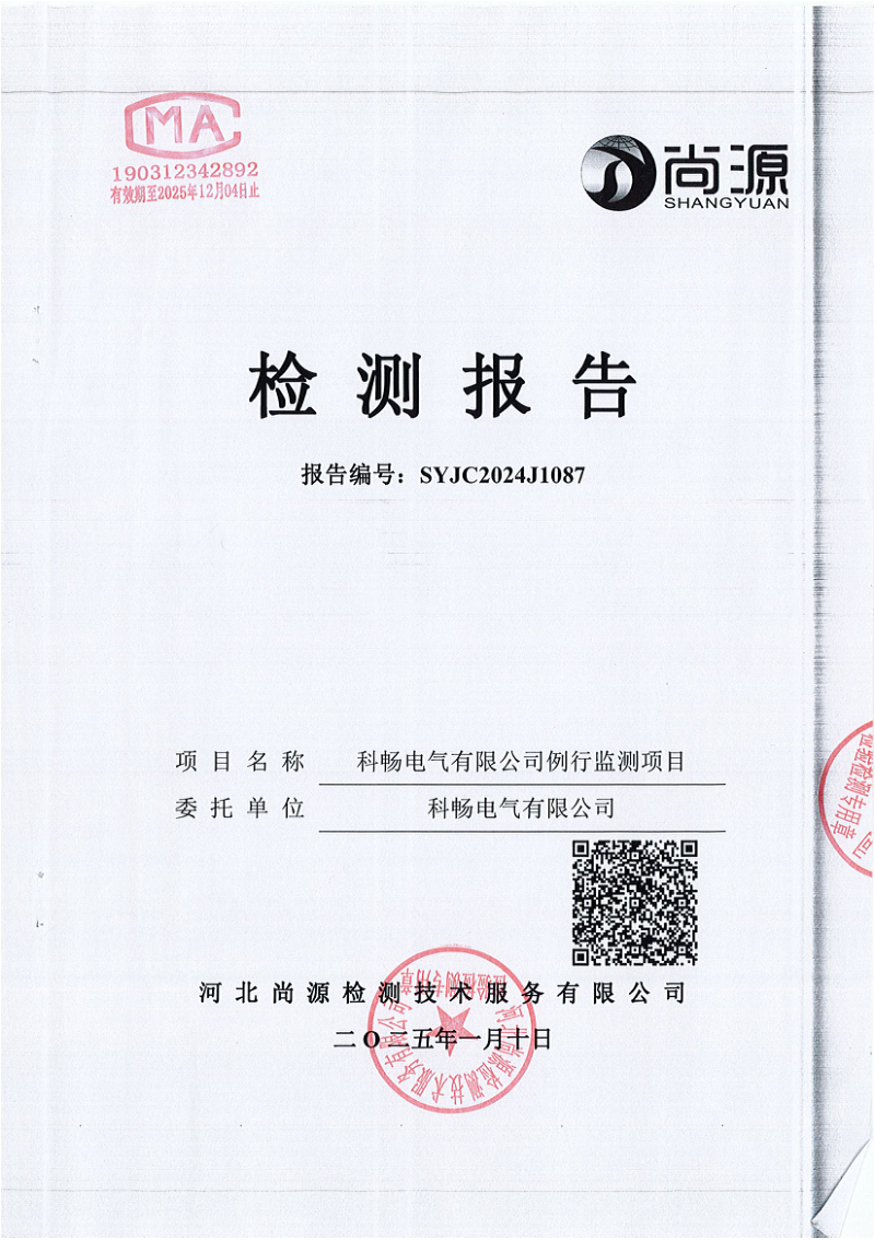 2024年环境检测报告